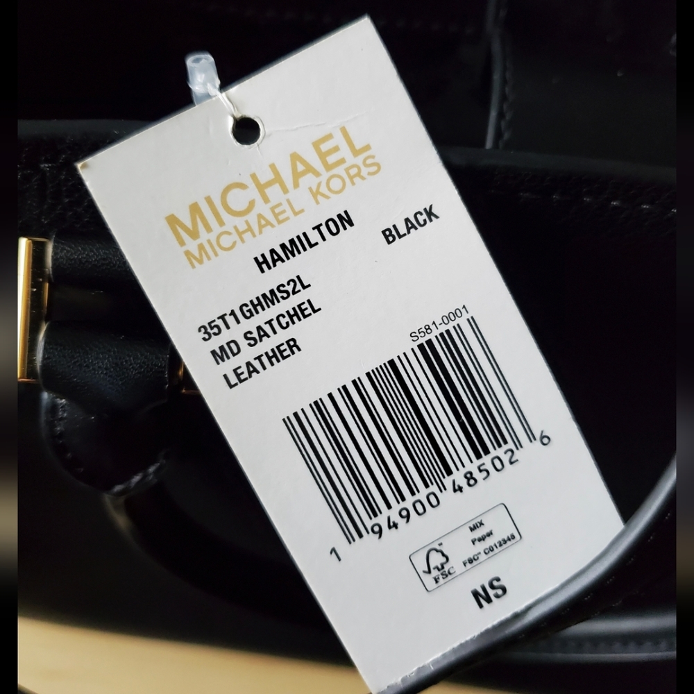 Michael Kors black leather satchel - Picture 5 of 10